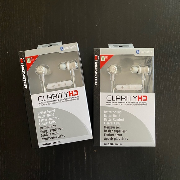 NEW Monster Clarity HD Wireless Headphones - Picture 1 of 5